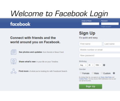 welcome to facebook login